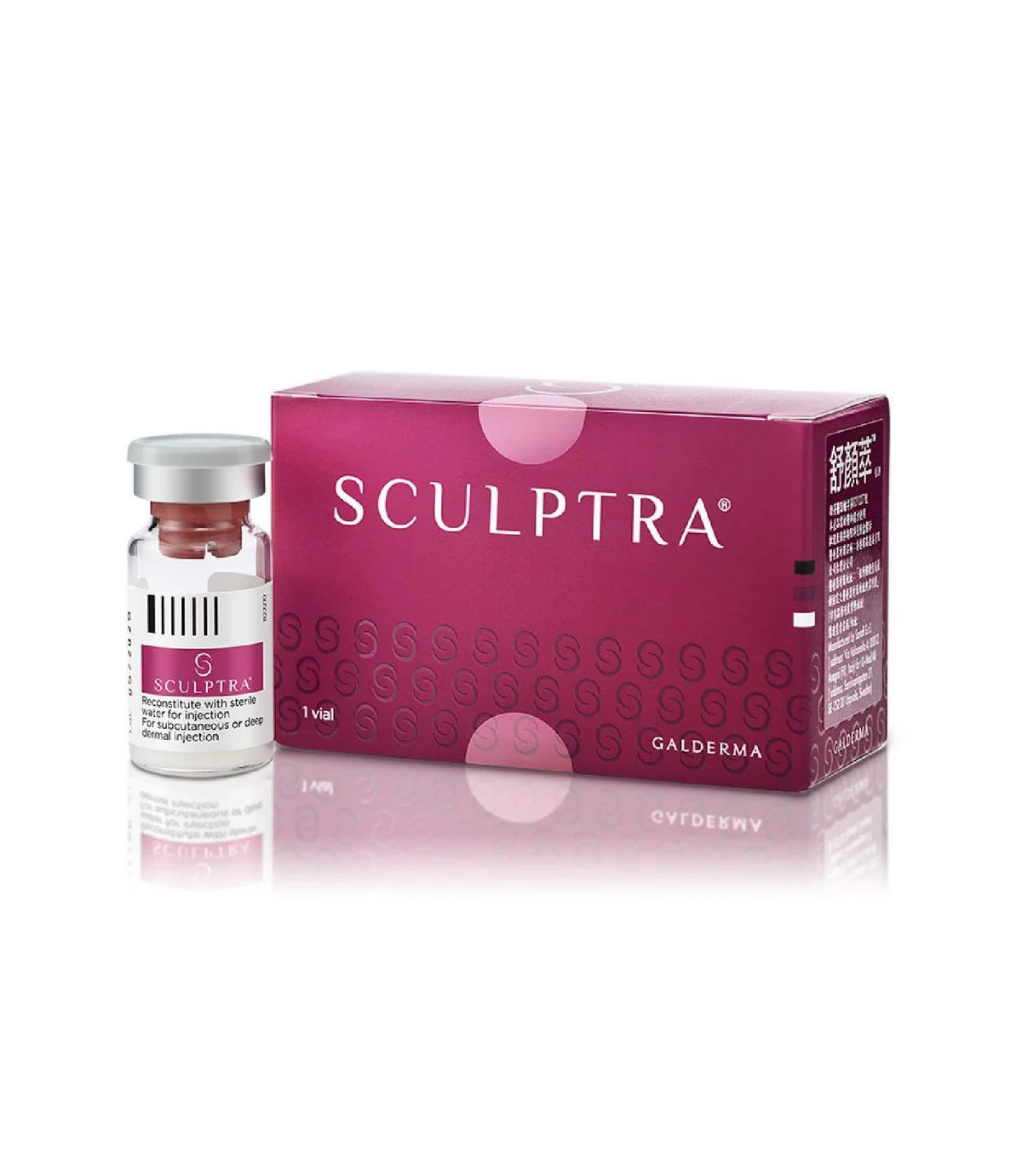 SCULPTRA舒顏萃產品包裝與瓶身
